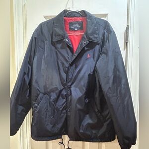 Polo by Ralph Lauren Black Jacket with Red Lining